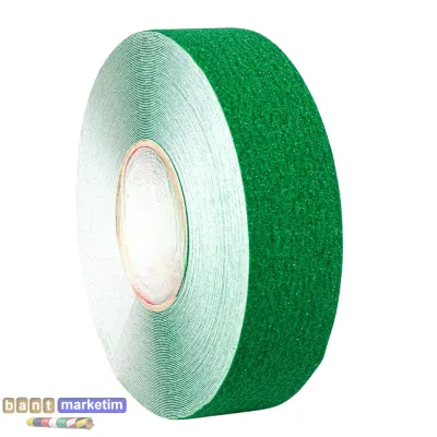 Merdiven Ve Zemin Kaydırmaz Kaymaz Bant 50mmx25mt Yeşil