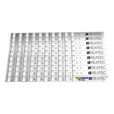 REATEC Sıcaklık Ölçüm Etiketi Isı Ölçer Ölçüm Aralığı 37,8 °c - 77 °c (10adet)