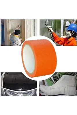 Renkli Maskeleme Kağıt Bant Boya Bandı 50mmx20mt Turuncu