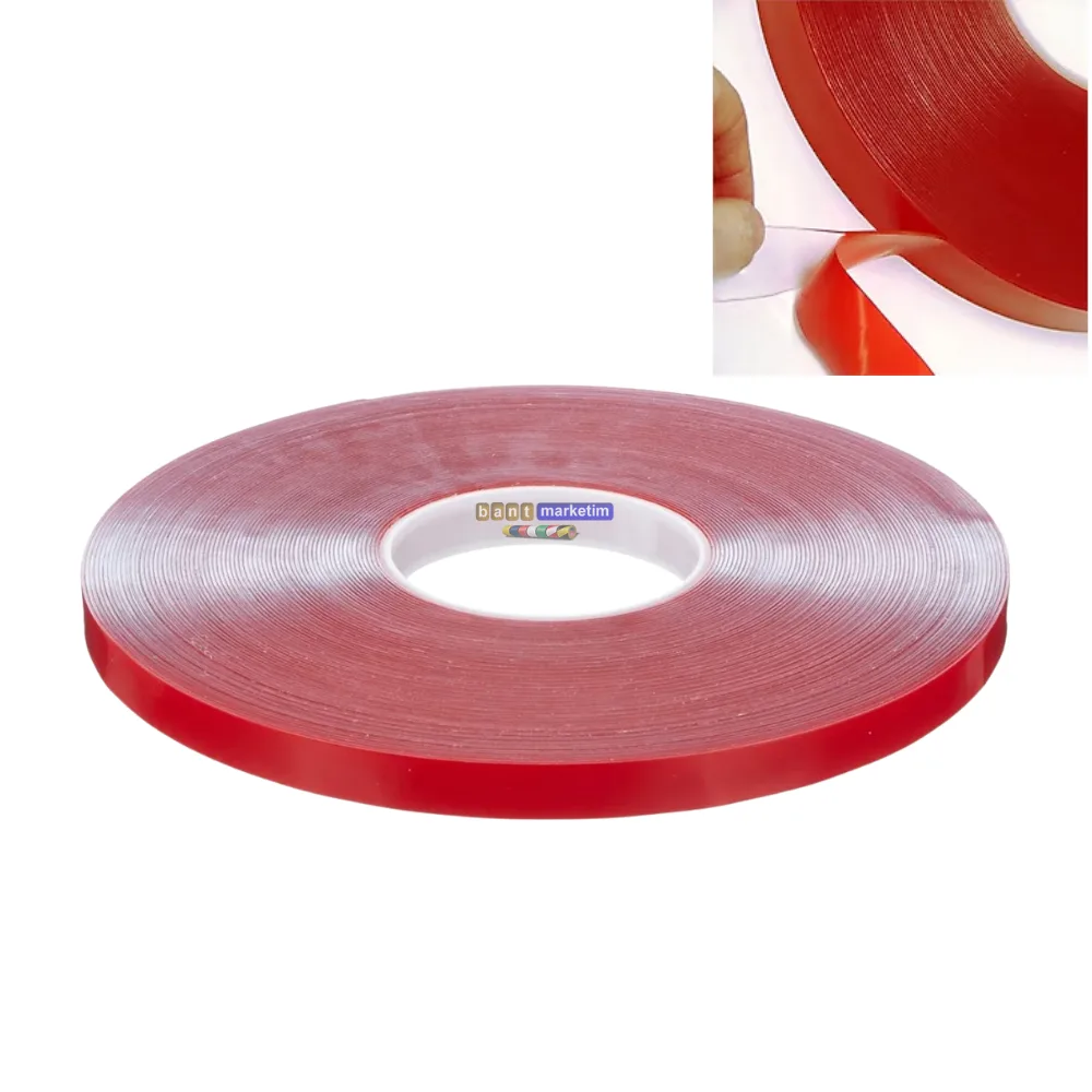 Silikon Çift Taraflı Montaj Bantı Şeffaf Tape 25mm X 33mt