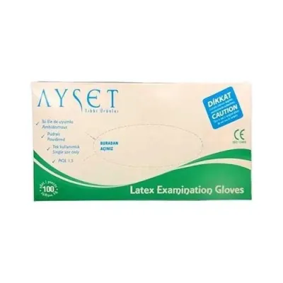 Ayset Latex Pudralı Eldiven Large