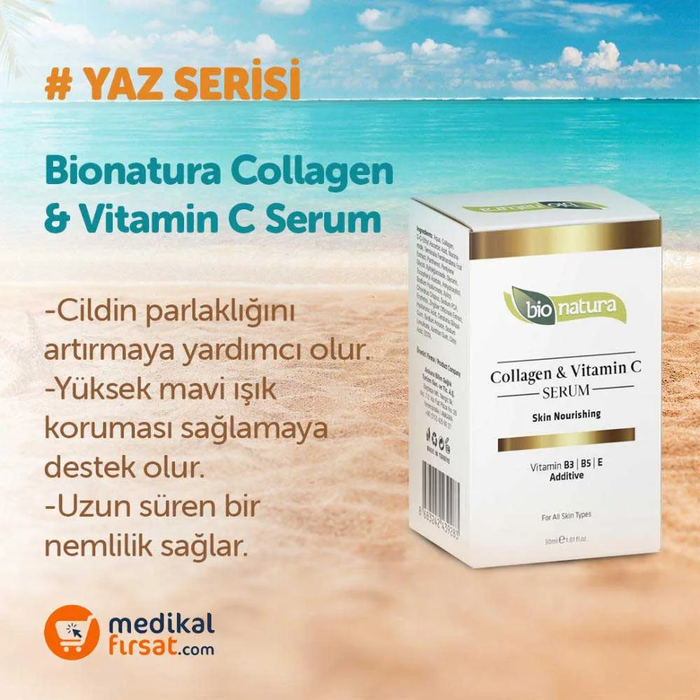 Bionatura Kolajen & C Vitamini Serum: Sıkılaştırıcı & Aydınlatıcı