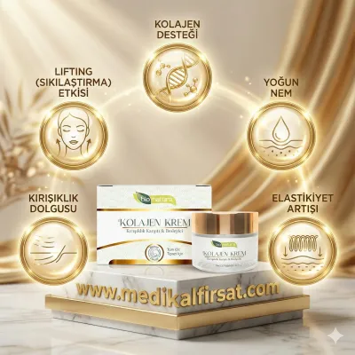 BioNatura Kolajen Krem 50 ml - Kırışıklık Karşıtı ve Sıkılaştırıcı (Yoğun Anti-Aging Bakım)