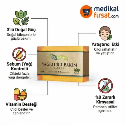 Bionatura Yağlı Cilt Sabunu 150 Gr - Kükürt, Ardıç ve Bıttım Özlü (Akne ve Sebum Karşıtı)