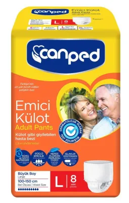 Canped Emici Külot Büyük 8'li L