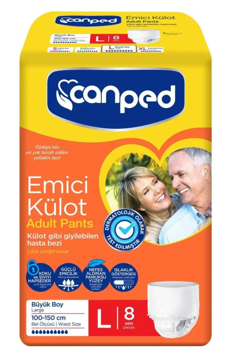 Canped Emici Külot Büyük 8'li L