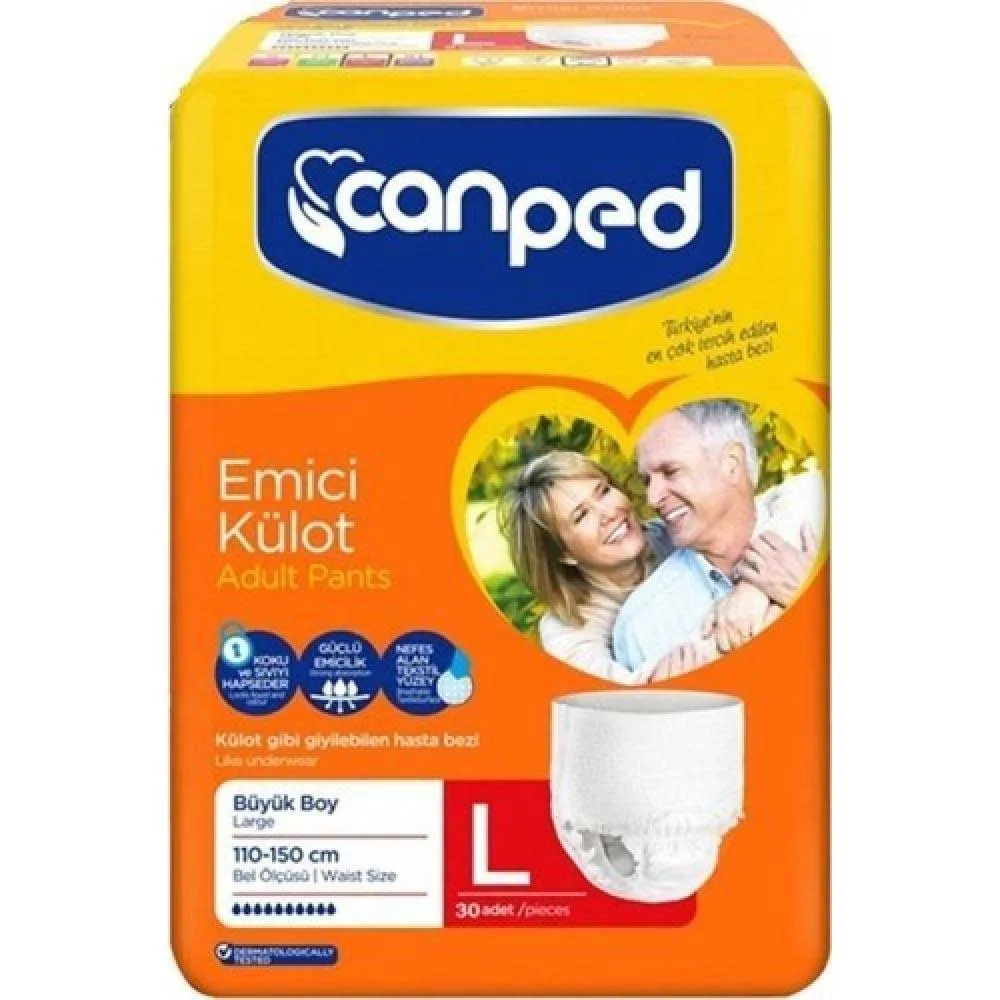 Canped Külot Hasta Bezi Large 30'lu