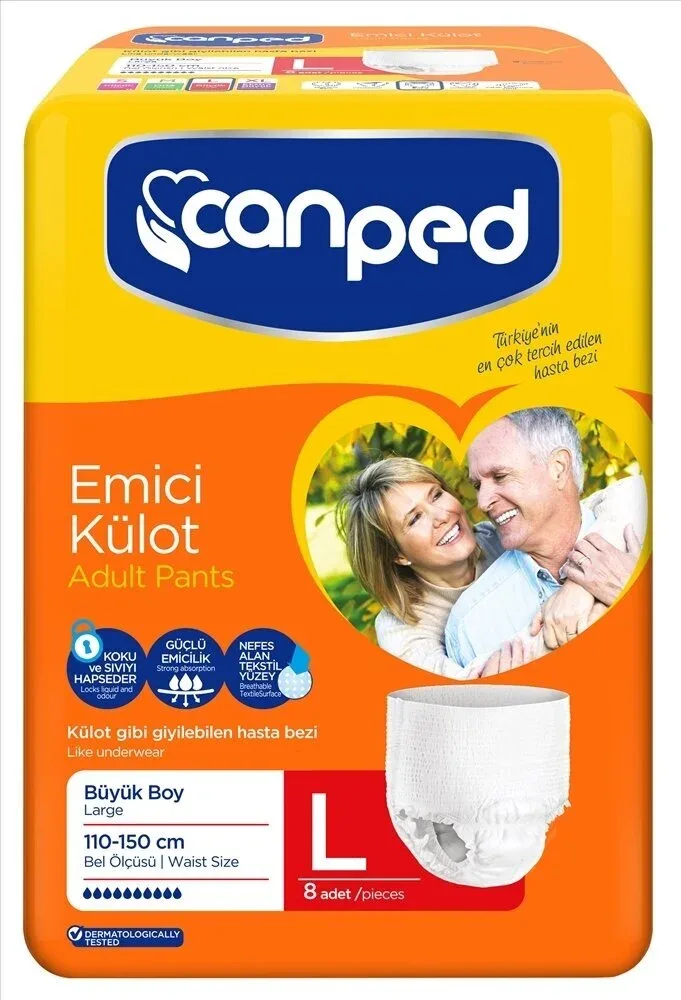 CANPED KÜLOT HASTA BEZİ (LARGE 30LU)