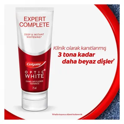 COLGATE OPTIC WHITE EXPERT COMPLETE 75 ML 1 KOLİ (6 ADET)