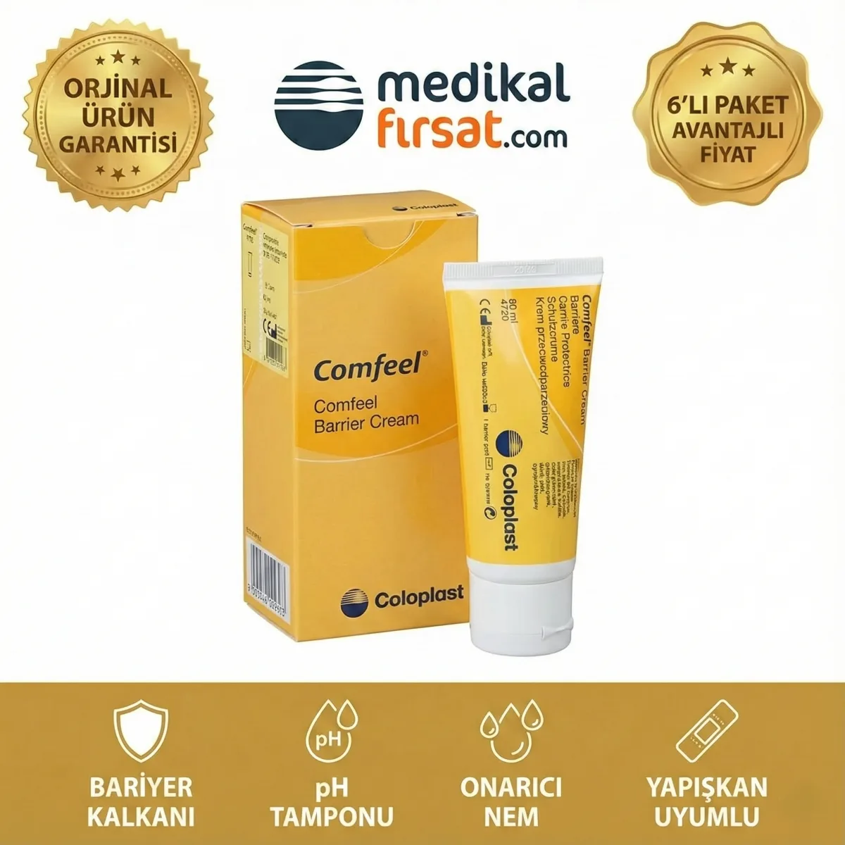 Coloplast Comfeel® Koruyucu Bariyer Krem – Yara Çevresi Onarıcı ve pH Dengeleyici