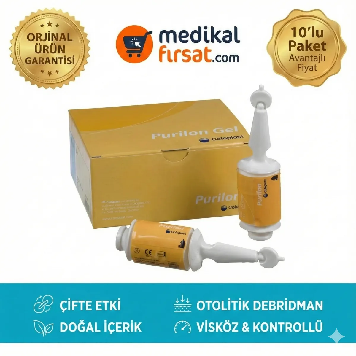Coloplast Purilon® Jel – Doğal İçerikli Yara Temizleme ve Debridman Hidrojeli