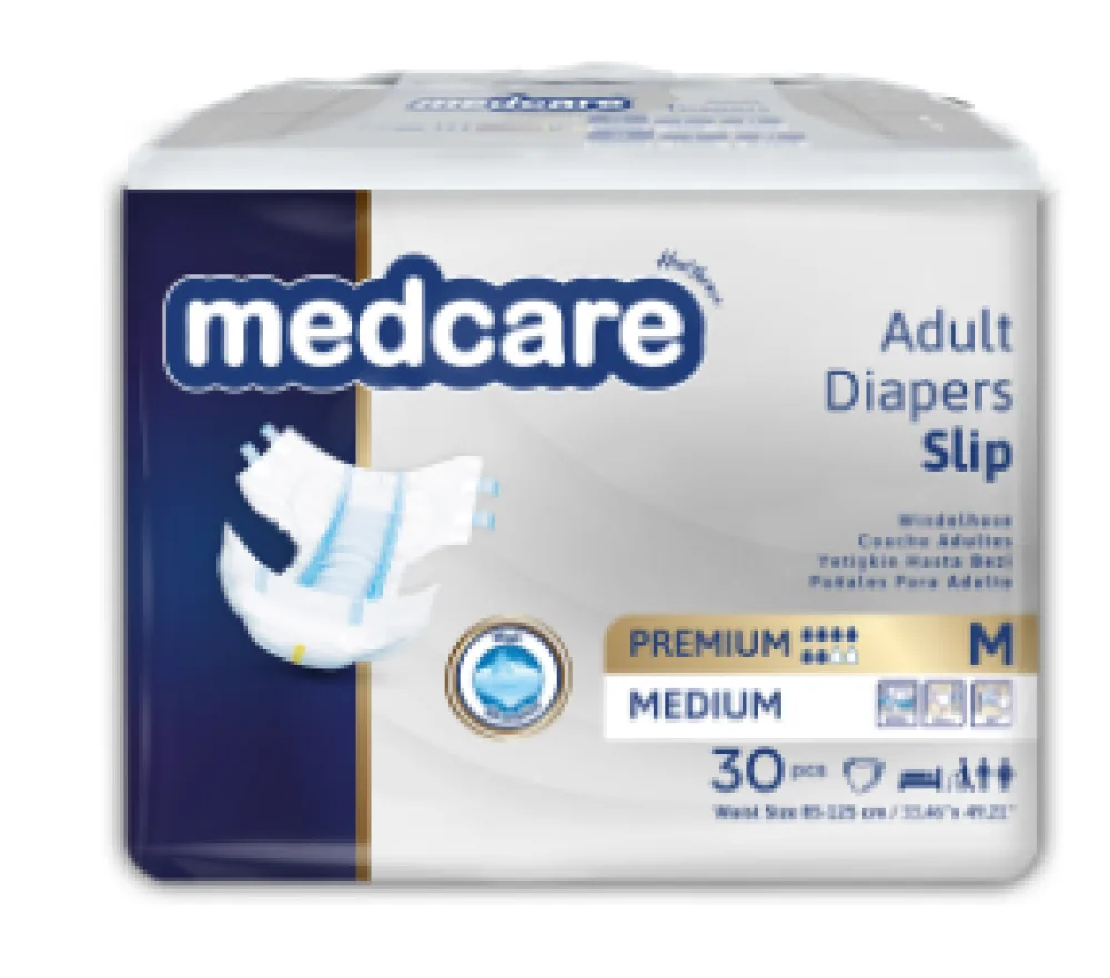 Medcare Premium Yetişkin Hasta Bezi 30 Adet – Klinik Onaylı, Sızdırmaz & Bariyerli (M, L, XL)