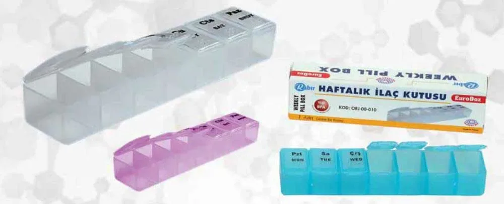 Rabır Haftalık İlaç Kutusu