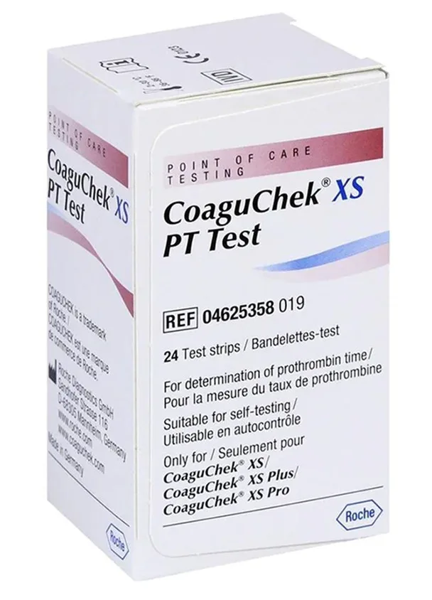 Roche CoaguChek XS 24’lü Strip | Kod Çipli PT/INR Test Çubuğu 2026 Mart Üretim