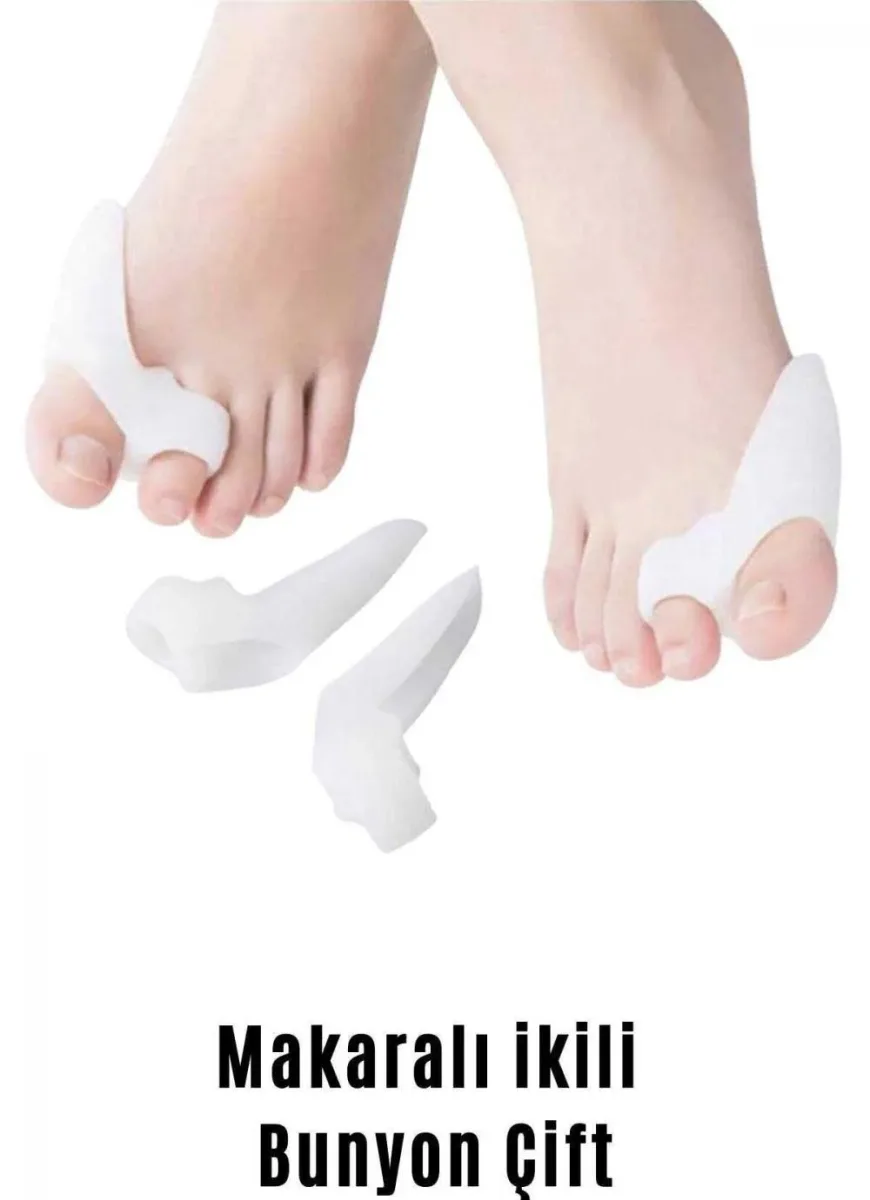 WELLFLEX Ayak Bunyon Koruyucu Makaralı 2'li Set Silikon Bunyon Koruyucu