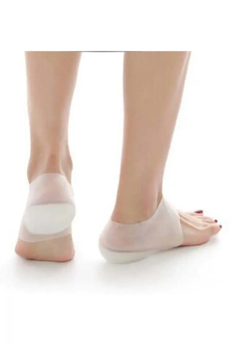WELLFLEX Boy Uzatıcı Topukluk Boy Uzatıcı Tabanlık Şeffaf Görünmez 4 Cm Anında Uzayın