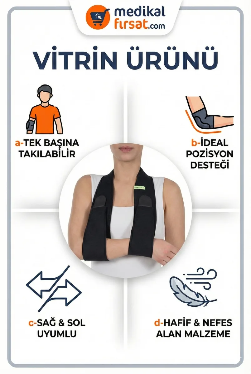 Wingmed W208 Pratik Kol Askısı (Sağ/Sol Uyumlu Stabilizasyon Desteği)