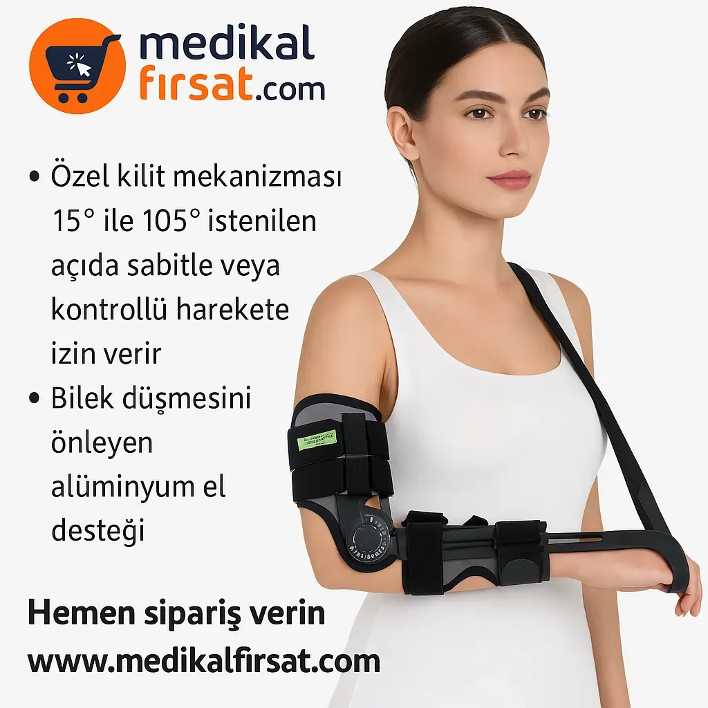 Wingmed W218 Derece Ayarlı ve Tutmalı Dirsek Ortezi Satış Paketi