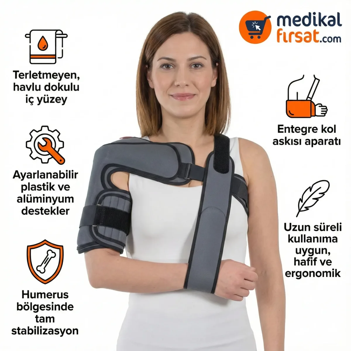 Wingmed W222 Humerus Breysi Plus – Omuz ve Humerus Sabitleyici Ortez