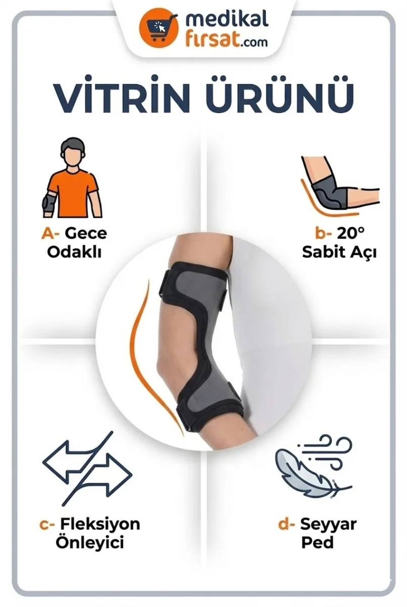 Wingmed W223 Kubital Tünel Dirseklik (Çelik Destekli Ulnar Sinir Ateli)