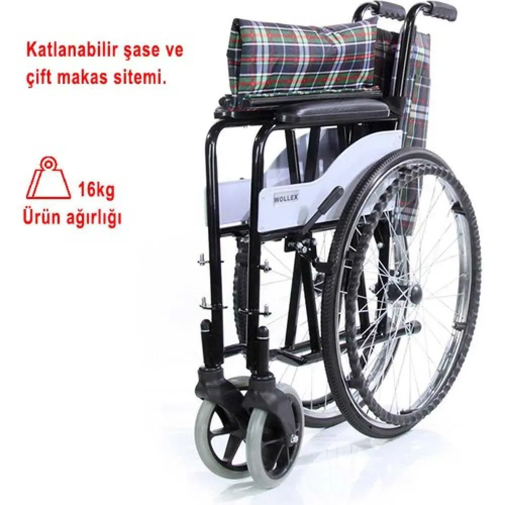 WOLLEX 210 MANUEL TEKERLEKLİ SANDALYE
