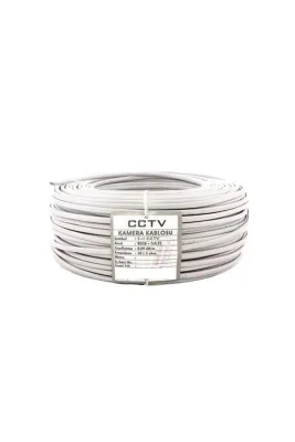 2+1 2x0.22 Folyolu Lüks Cctv Kamera Kablosu 100 Metre