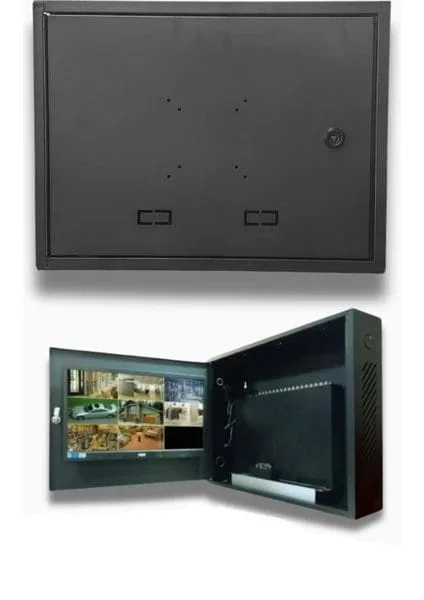 Dvr / Nvr Cctv Rack Kabinet ve Monitör Koruma Kutusu 1u 19 '' W 45 H 35 D 10