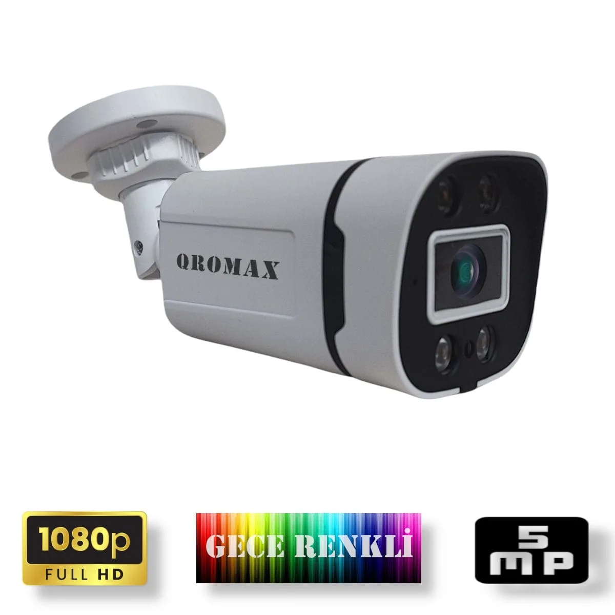 Gece Renkli Gösteren FullHD 5Mp Lensli 4 Ultra Warm Ledli Güvenlik Kamerasi 604W