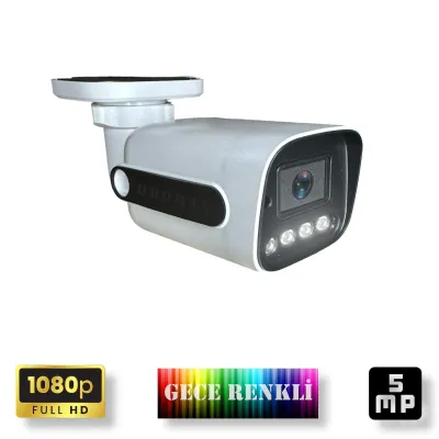 Gece Renkli Gösteren FullHD 5Mp Lensli 4 Ultra Warm Ledli Güvenlik Kamerasi 784W